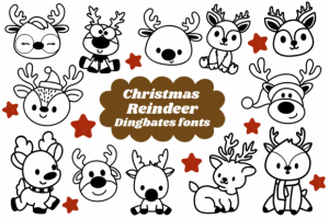 Christmas Reindeer Font
