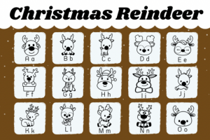 Alternative view of Christmas Reindeer Font