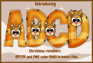 Christmas Reindeers Font