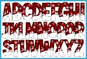 Alternative view of Christmas Snowly Font