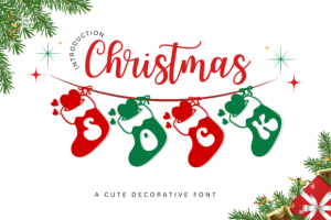 Christmas Sock Font