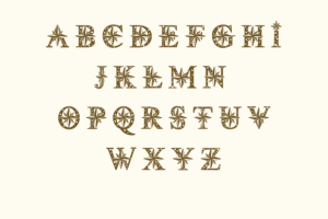 Alternative view of Christmas Star Font