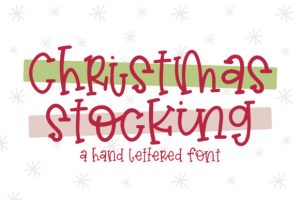 Christmas Stocking Font