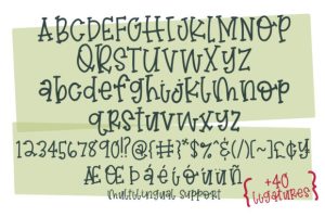 Alternative view of Christmas Stocking Font