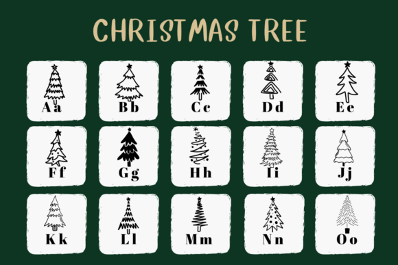 Christmas Tree Font - Image 2