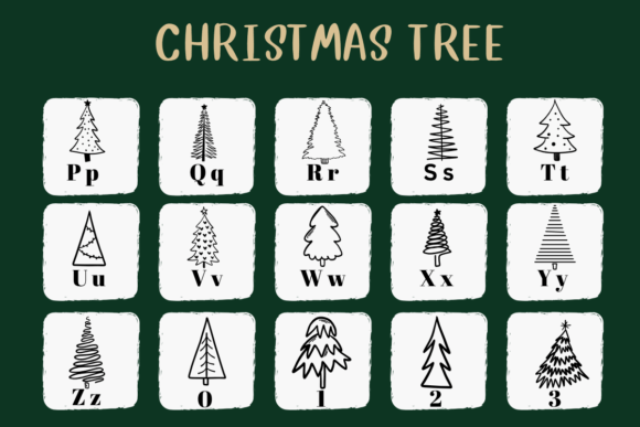 Christmas Tree Font - Image 3