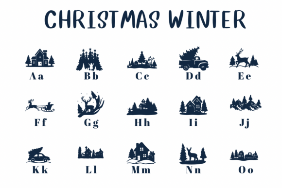 Christmas Winter Font - Image 2