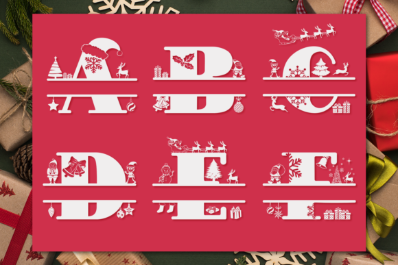 Christmas Monogram Font - Image 2
