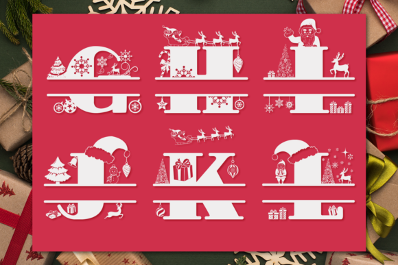 Christmas Monogram Font - Image 4
