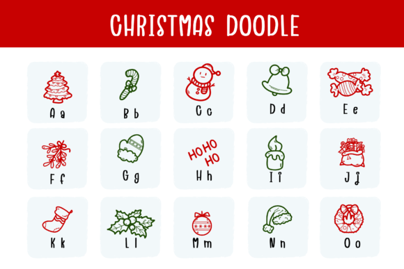 Christmas Doodle Font - Image 2
