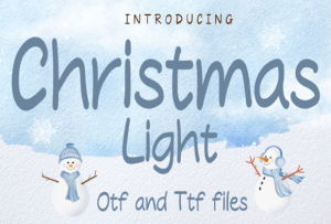 Christmas Light Font