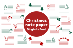 Christmas Note Paper Font