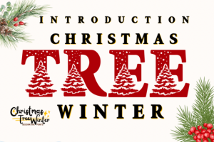 Christmas Tree Winter Font
