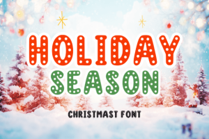 Alternative view of Christmasseason Regular Font