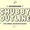 Chubby Outline Font