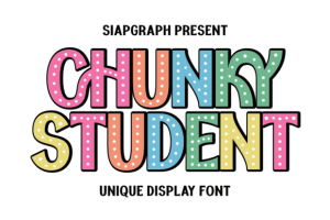 Chunky Student Font