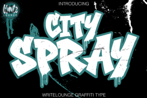 City Spray Font