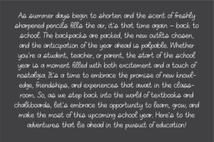 Alternative view of Class Notes Font