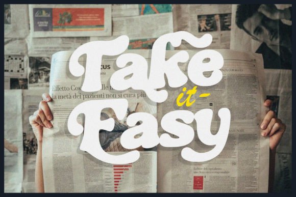 Clouds Font - Image 3