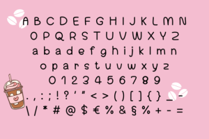 Alternative view of Coffee Valentines Font