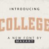 College Font