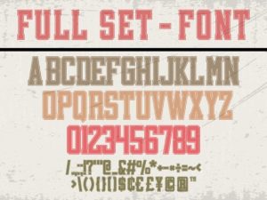 Alternative view of College Font