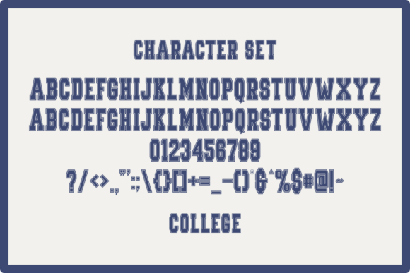 College the Holiday Font - Image 7