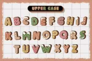 Alternative view of Cookies for Santa Font