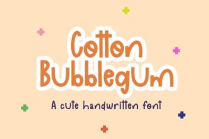 Cotton Bubblegum Font