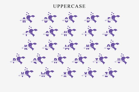 Couple Heart Font - Image 4