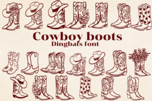 Cowboy Boots Font