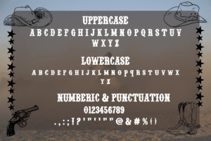 Alternative view of Cowboy Hat Font