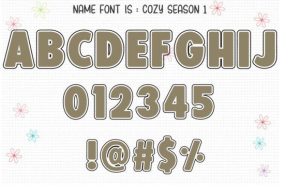 Alternative view of Cozy Season Font