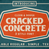 Cracked Concrete Font