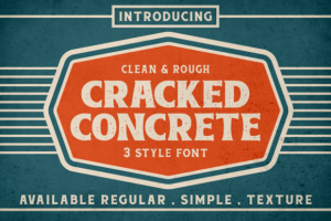 Cracked Concrete Font