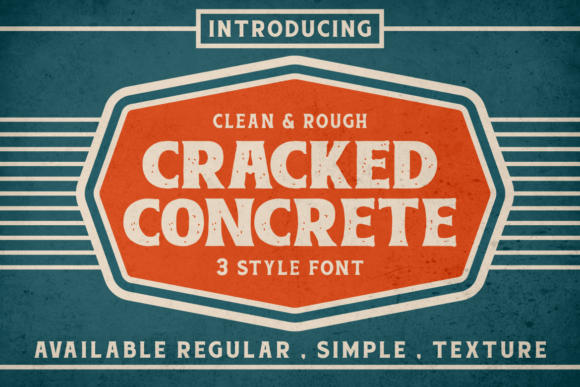 Cracked Concrete Font