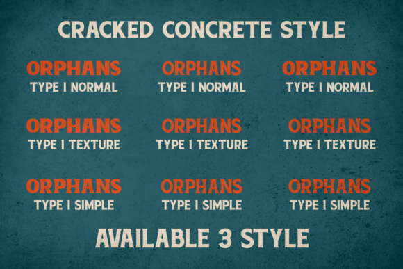 Cracked Concrete Font - Image 8