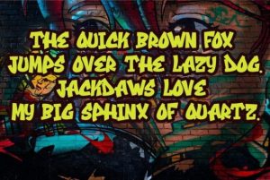 Alternative view of Cranbarries Font