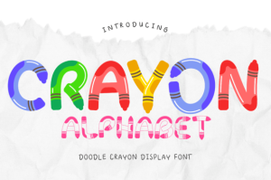 Crayon Alphabet Font