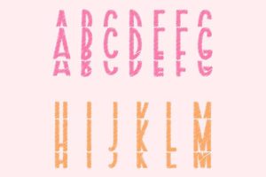 Alternative view of Crayonfriends Stacked Font