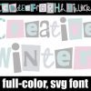 Creative Winter Font