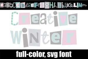 Creative Winter Font