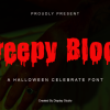 Creepy Blood Font