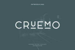 Cruemo - Modern Display Typeface Font