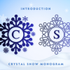 Crystal Snow Monogram Font
