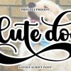 Cute Dog Font Font