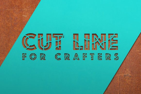 Cut Line Font