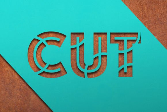Cut Line Font - Image 3