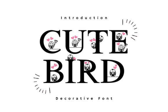 Cute Bird Font