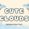 Cute Clouds Font